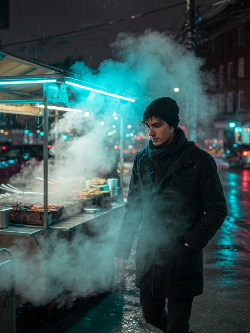 Пар у палатки